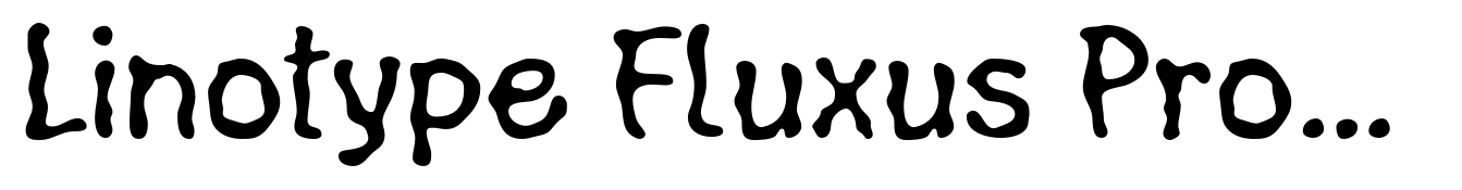 Linotype Fluxus Pro Regular